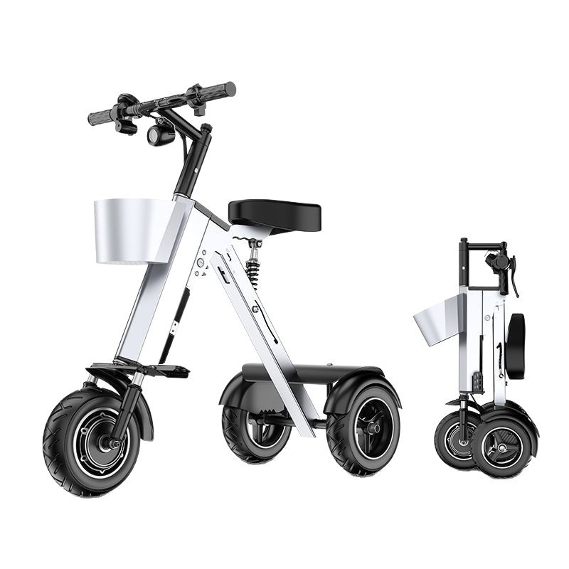 Folding Electric Scooter - 3 Wheel Folding Scooter Bike Mini