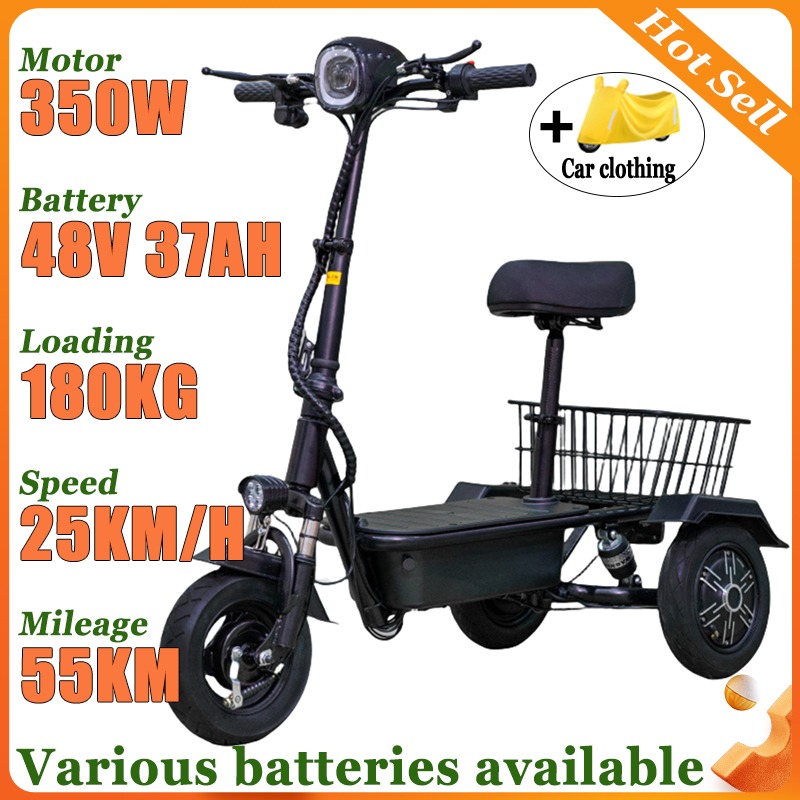 Electric Scooter Adults - Mini Adult Portable with Basket Electric