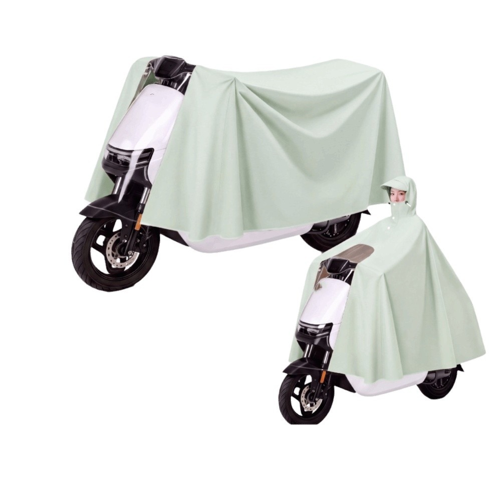 Thickened Rain Poncho Waterpro - Electric Scooter Rain Cover ulasan dan harga