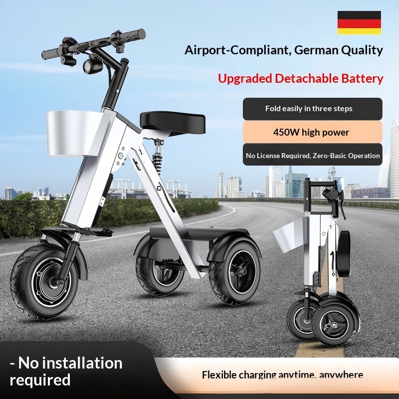 3 Wheel Folding Scooter Bike M - Folding Electric Scooter ulasan dan harga
