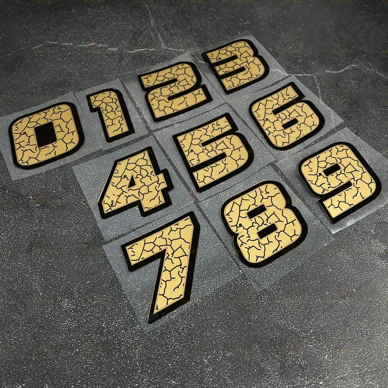 2Pcs/Set Matte Gold Crack Effe - Scooter Helmet Set ulasan dan harga