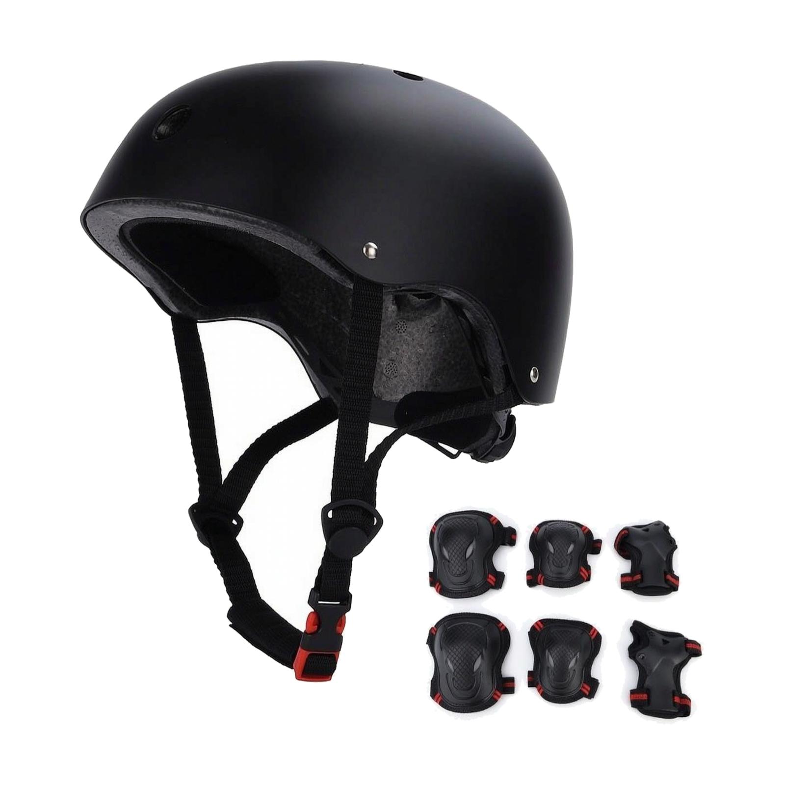 Matte Black Multi Sport Helmet - Scooter Helmet Set ulasan dan harga