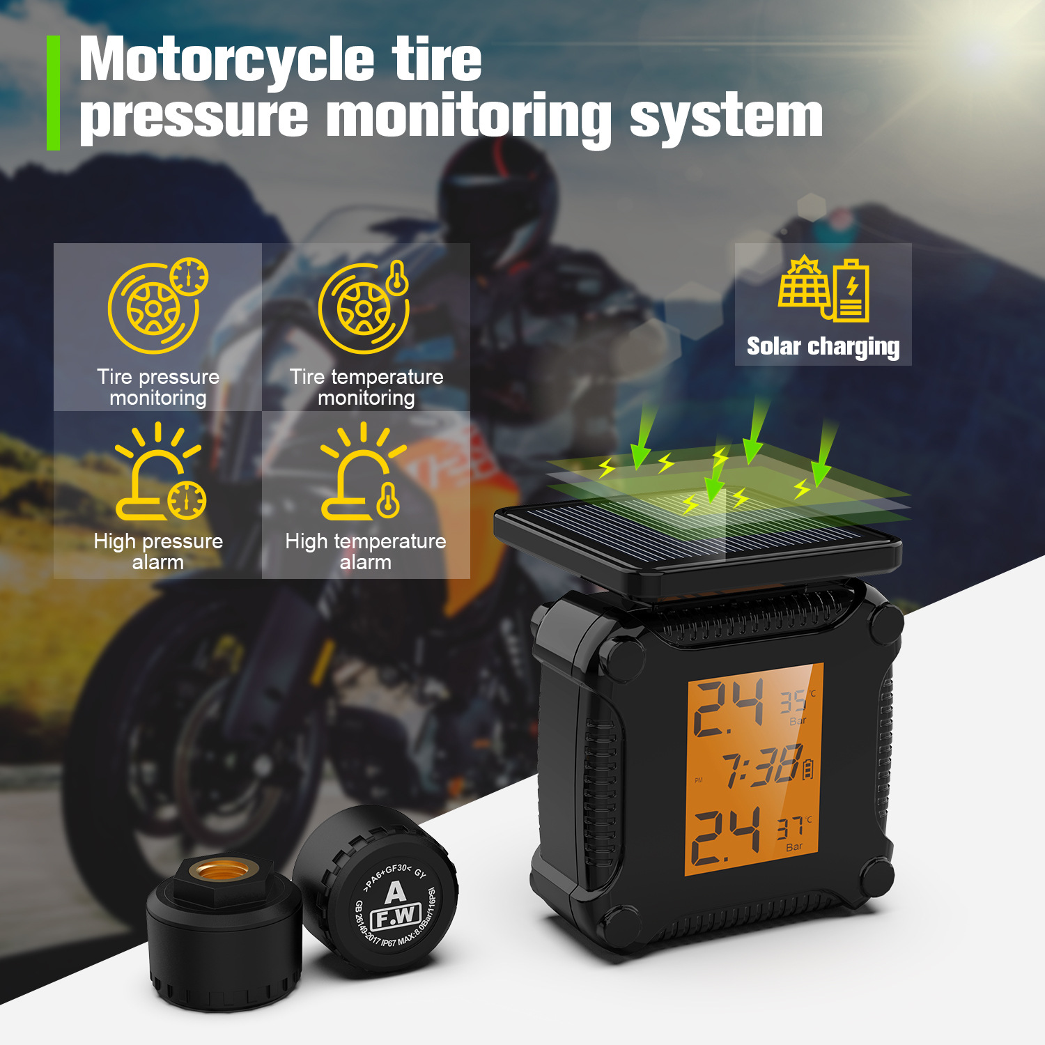Tire Pressure Monitoring Syste - Scooter Tire ulasan dan harga