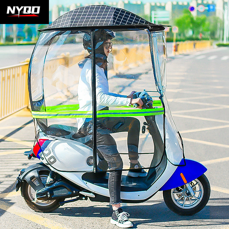 Motorcycle canopy foldable ful - Electric Scooter Rain Cover ulasan dan harga
